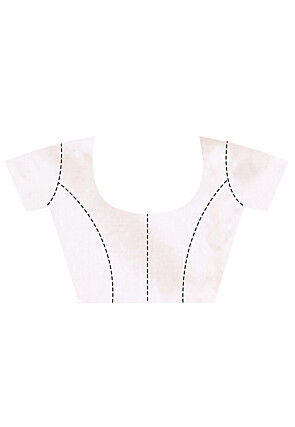 Handloom Pure Tussar Silk Saree in Cream