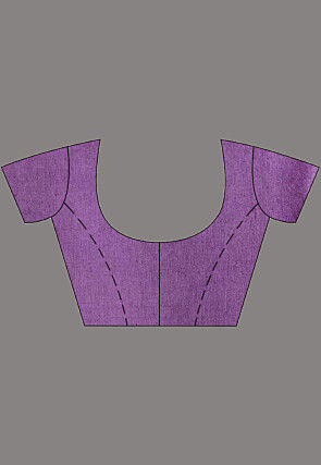 Handloom Pure Tussar Silk Saree in Light Purple