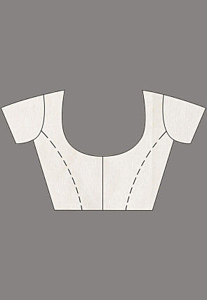 Handloom Pure Tussar Silk Saree in Off White