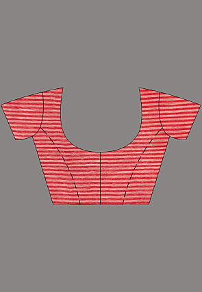 Handloom Tissue Saree in Red