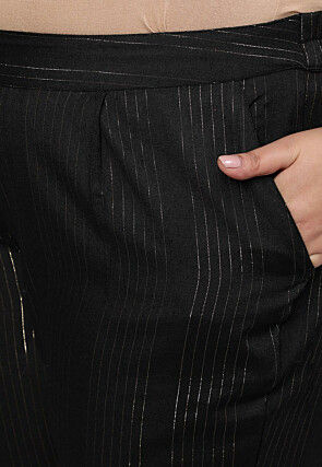 Ikat Printed Cotton Pakistani Suit in Grey