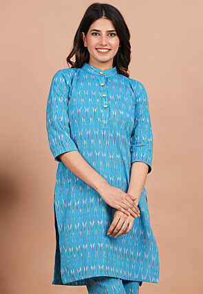 Buy online Ikat Printed Straight Kurta from Kurta Kurtis for Women by 1stop  Fashion for ₹279 at 66% off | 2024 Limeroad.com