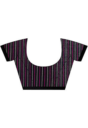 Jamdani Cotton Saree in Black