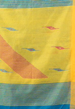 Jamdani Cotton Saree in Blue