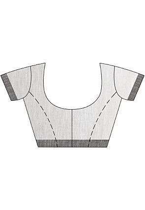 Jamdani Cotton Saree in White