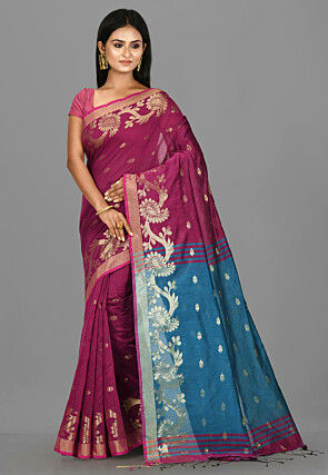 Pink Jamdani Sarees: Buy Latest Designs Online