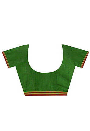 Jamdani Cotton Silk Saree in Royal Blue