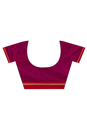 Jamdani Cotton Silk Saree in Royal Blue