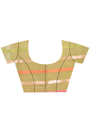 Jamdani Organza Saree in Green