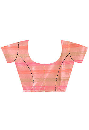 Jamdani Organza Saree in Pink