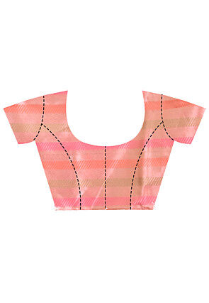 Jamdani Organza Saree in Pink