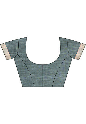 Jamdani Pure Cotton Saree in Grey