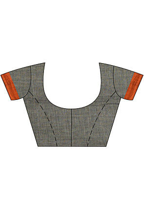 Jamdani Pure Cotton Saree in Grey