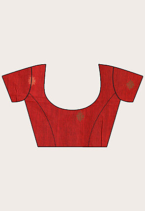 Jamdani Pure Matka Silk Saree in Black