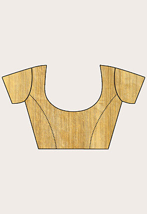 Jamdani Pure Matka Silk Saree in Yellow