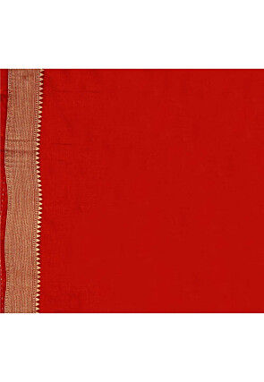 Kanchipuram Art Kanchipuram Linen Silk Saree in Peach