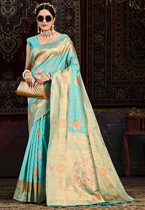 Kanchipuram Saree in Blue