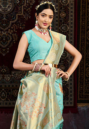 Kanchipuram Saree in Blue