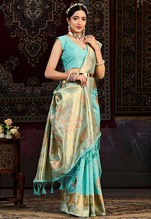 Kanchipuram Saree in Blue
