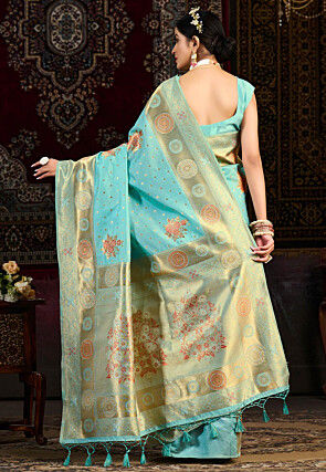 Kanchipuram Saree in Blue