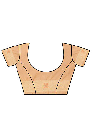 Kanchipuram Saree in Peach