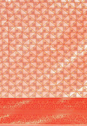 Kanchipuram Saree in Peach