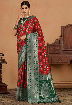 Kanchipuram Saree in Red