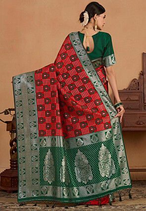 Kanchipuram Saree in Red