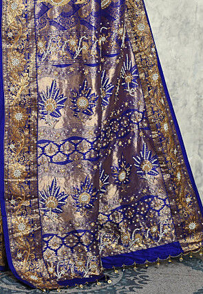 Kanchipuram Silk Saree in Blue