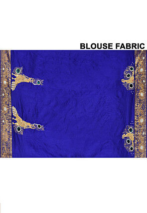 Kanchipuram Silk Saree in Blue