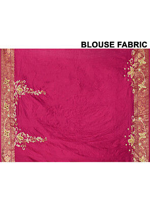 Kanchipuram Silk Saree in Dark Magenta