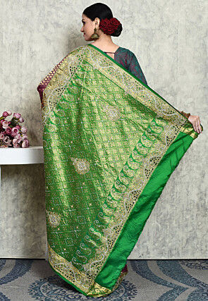 Kanchipuram Pure Silk Saree in Dark Purple