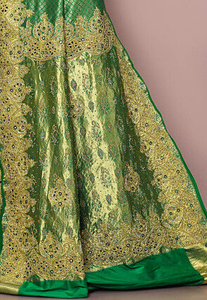Kanchipuram Silk Saree in Green