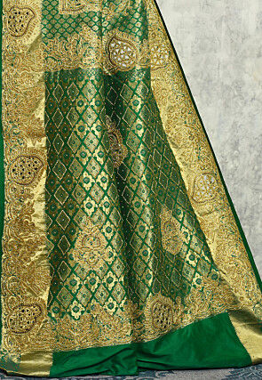 Kanchipuram Silk Saree in Green