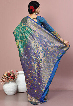 Kanchipuram Pure Silk Saree in Green