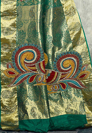 Kanchipuram Silk Saree in Green