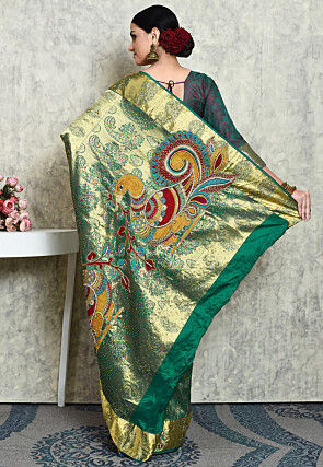 Kanchipuram Silk Saree in Green