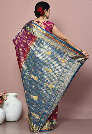 Kanchipuram Silk Saree in Magenta