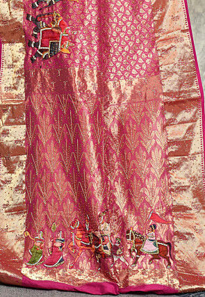 Kanchipuram Silk Saree in Magenta