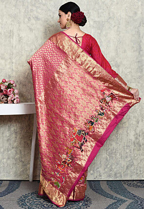 Kanchipuram Silk Saree in Magenta