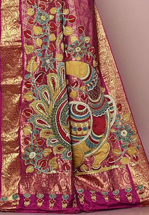 Kanchipuram Silk Saree in Magenta