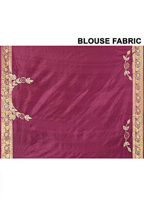 Kanchipuram Pure Silk Saree in Maroon and Golden