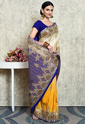 Kanchipuram Pure Silk Saree in Multicolor