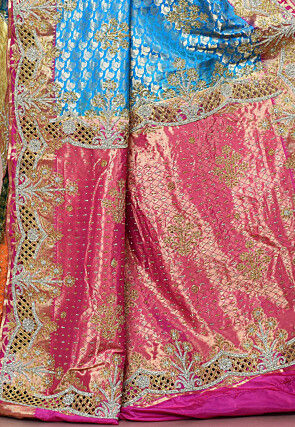Kanchipuram Pure Silk Saree in Multicolor
