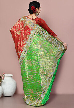 Kanchipuram Pure Silk Saree in Multicolor