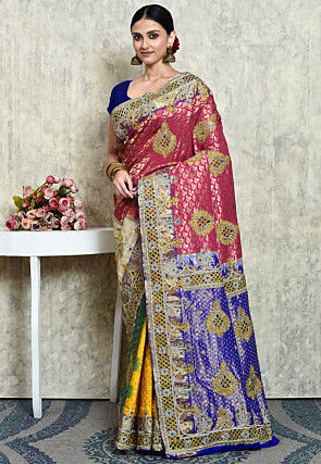 Kanchipuram Pure Silk Saree in Multicolor
