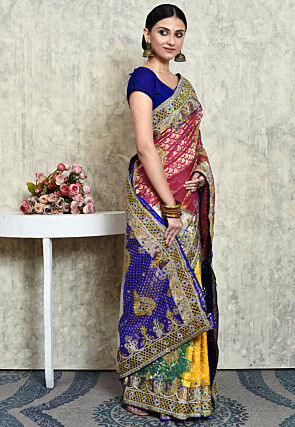 Kanchipuram Pure Silk Saree in Multicolor