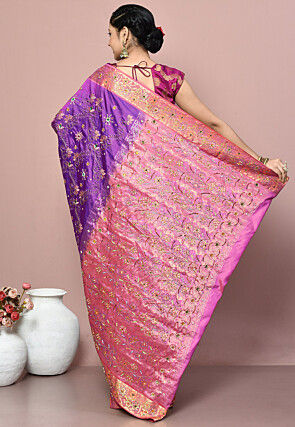 Kanchipuram Silk Saree in Purple