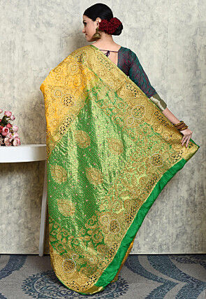 Kanchipuram Pure Silk Saree in Yellow