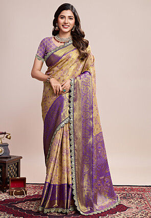 Kanchipuram Saree in Beige